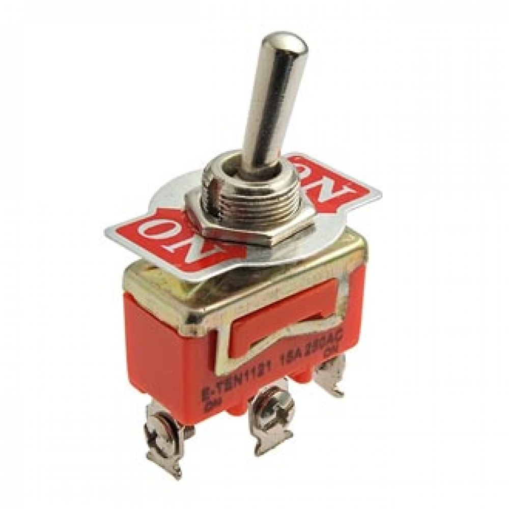Тумблер  E-TEN1121 on-on 15A 250VAC с фиксацией
