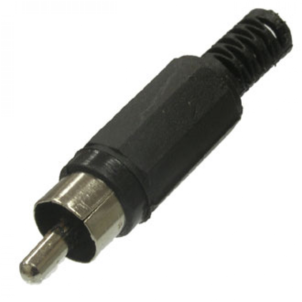 RP-405 Штекер RCA пластик черный