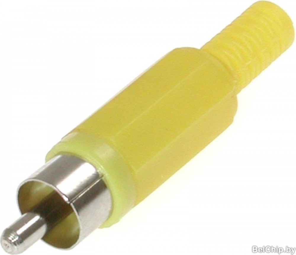 RP-405 Штекер RCA пластик желтый