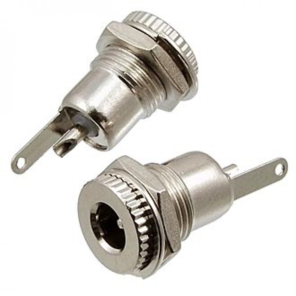 Гнездо питания на корпус TC 5.5x2.5mm metal  М10 24В 2А 