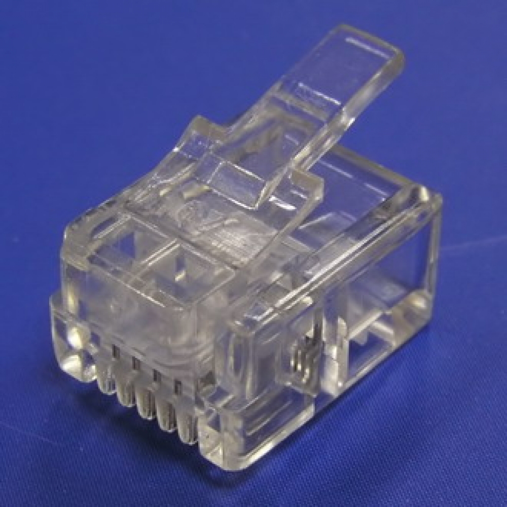 Разъем телефонный штекер RJ12 (TP-6P6C) UTP