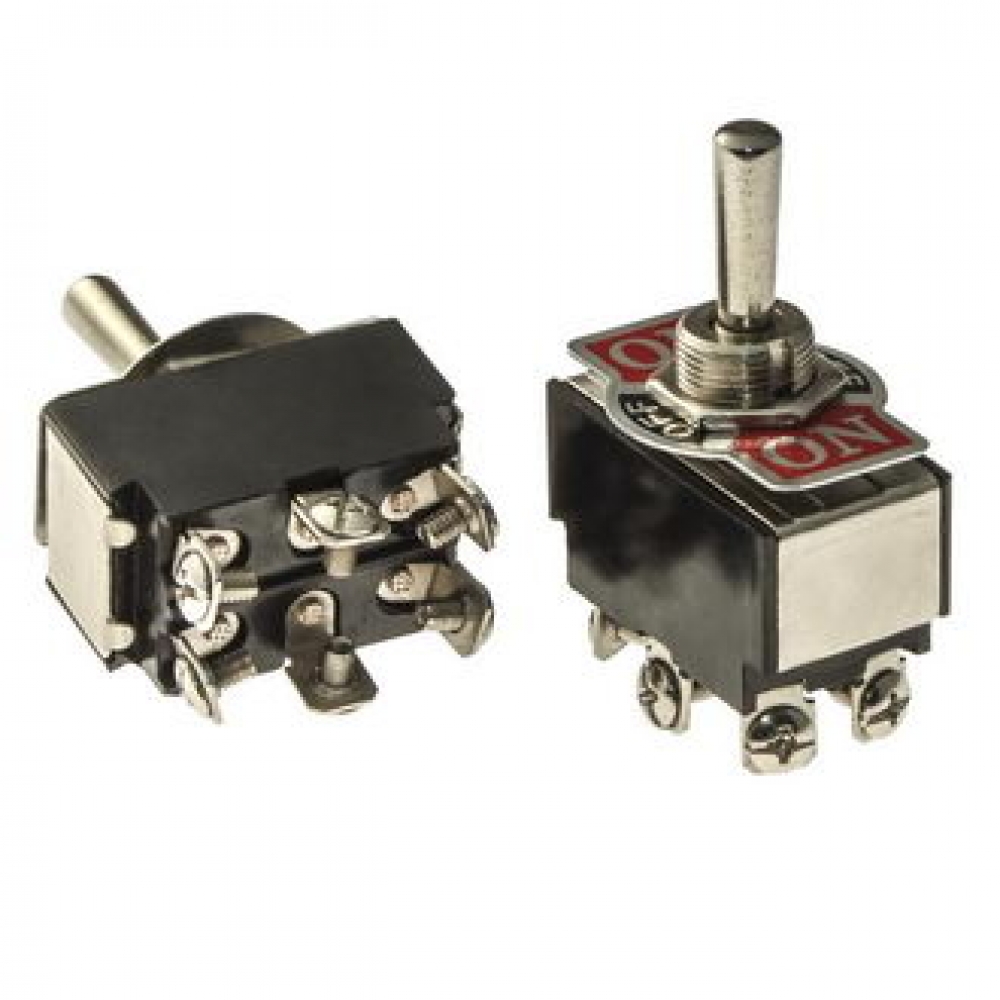 Тумблер  KN3С-223 on-off-on 15A 250VAC без фиксации 