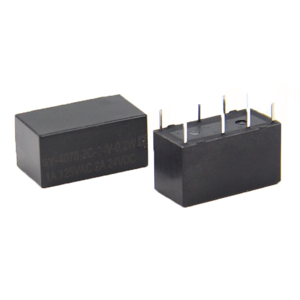 Реле электромагнитное 4078-S-DC24V 24V 2А (2A 30VDC, 2A 125VAC)