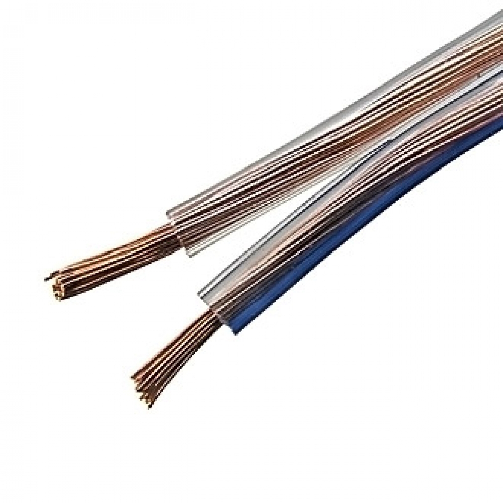 Кабель акустический 2x0.16 CU+CCA прозрачный