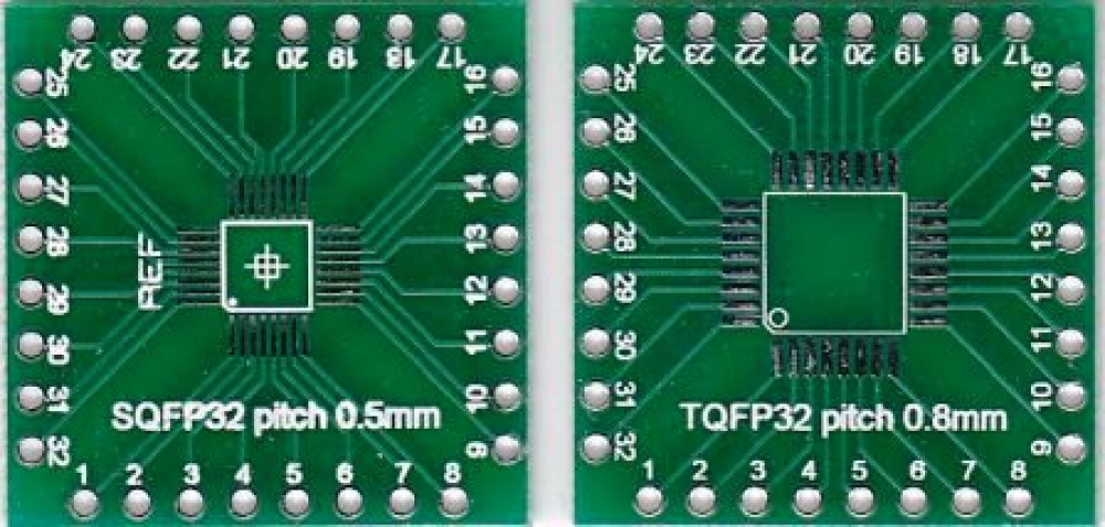 NM5.Плата- переходник PCB на корпус QFP-32