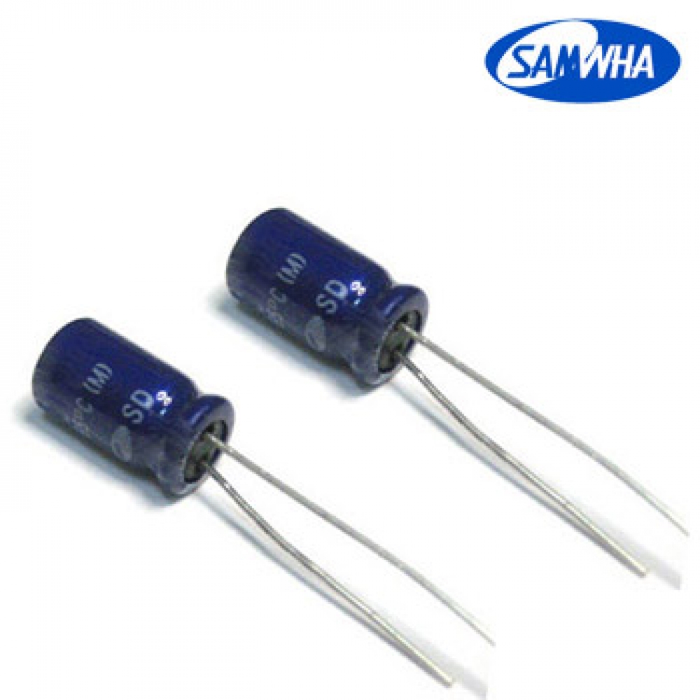 Конденсатор ECAP - 100uF - 35V  85С <SD> 6.3х11 SAMWHA