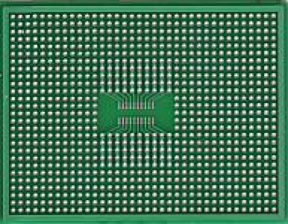 М05 Макетная плата двухсторонняя мет.отв. 100х80мм шаг 2,54мм SOIC20