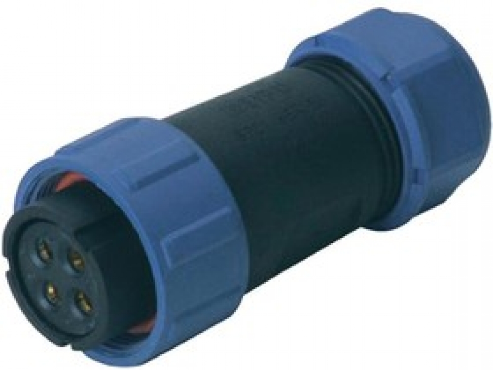 Разъем промышленный SP2110/S4 розетка на кабель 7-12мм 30А 500В 4pin IP68 WEIPU