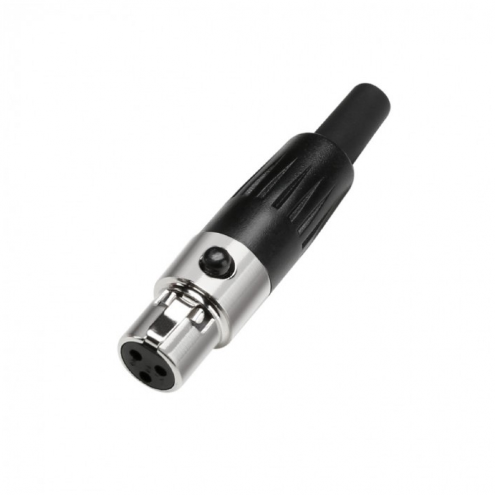 Разъем mini XLR гнездо на кабель 3 контакта