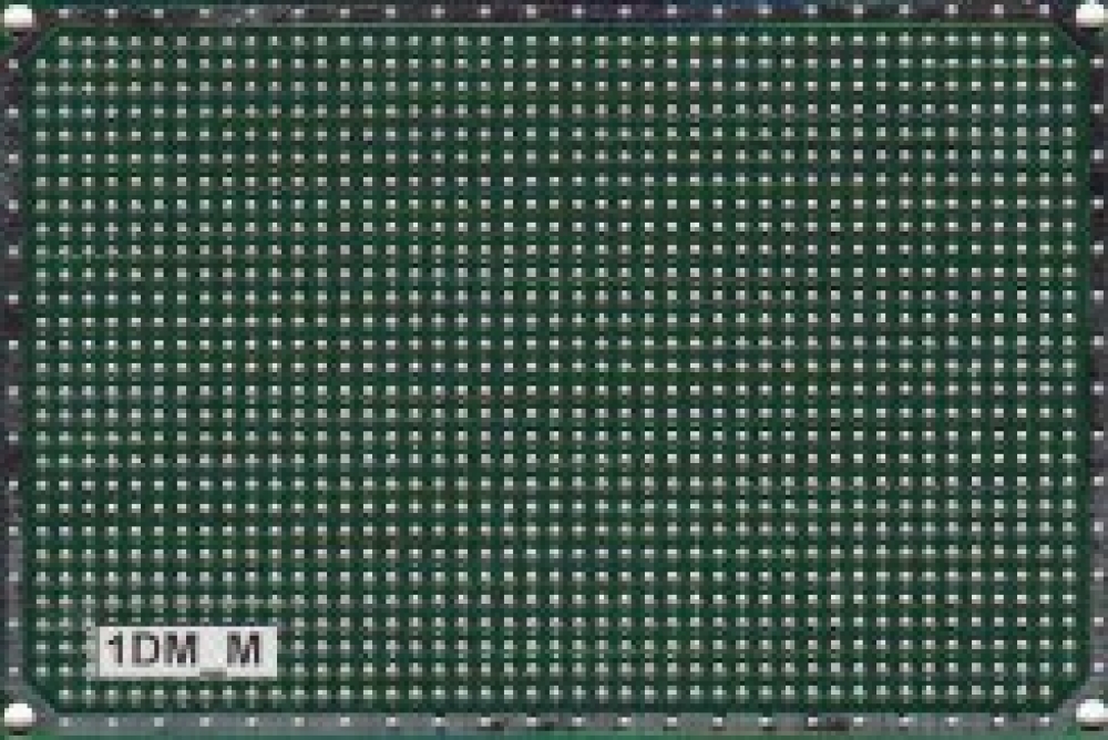 Макетная плата двухсторонняя мет.отв. 1DM-М 122х81мм шаг 2,54мм