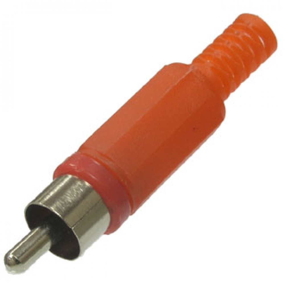 RP-405 Штекер RCA пластик красный