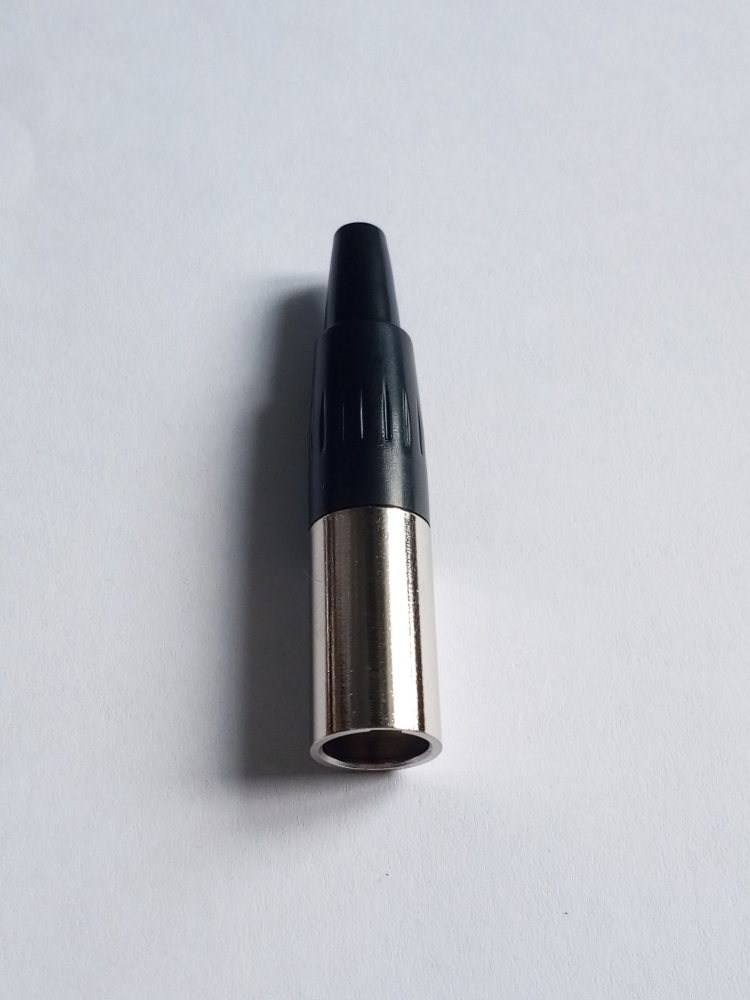 Разъем mini XLR штекер на кабель 3 контакта