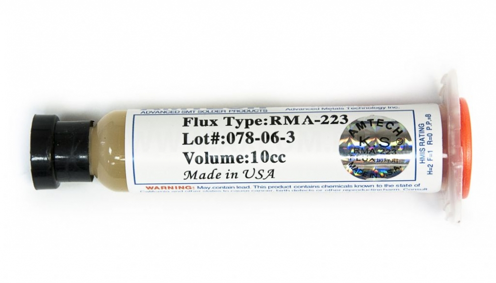 Флюс -гель RMA-223 картридж 10g AMTECH Flux безотмывочный