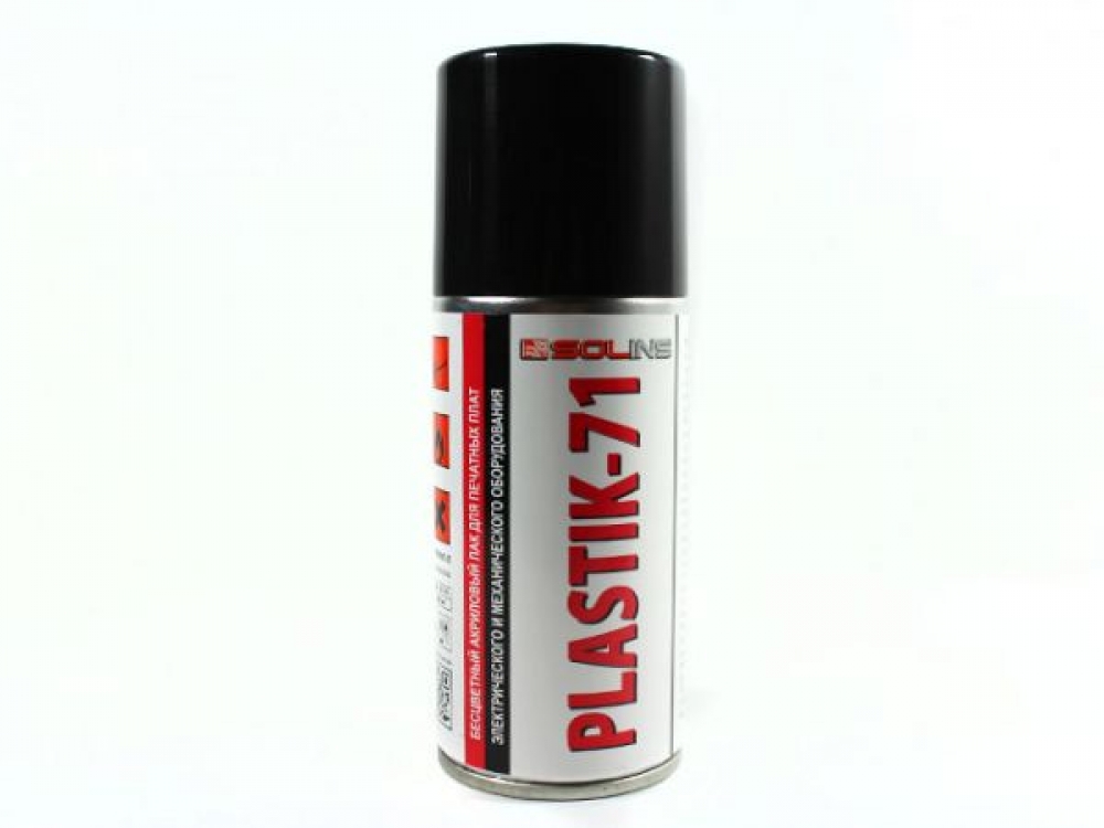 Лак PLASTIK 71 400ml, аэрозоль (акриловый лак для защиты печатных плат)