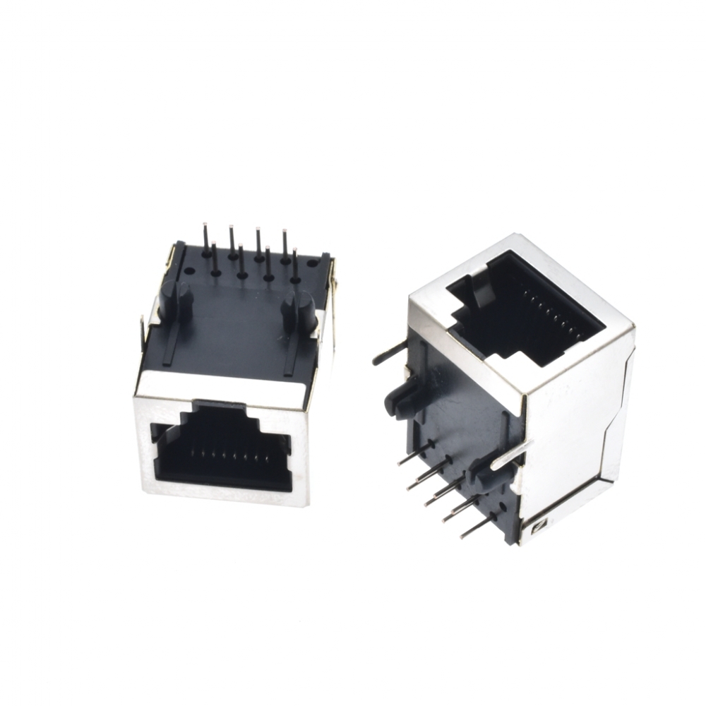 Разъем RJ45 8P8C угловой экранированный THT гнездо 