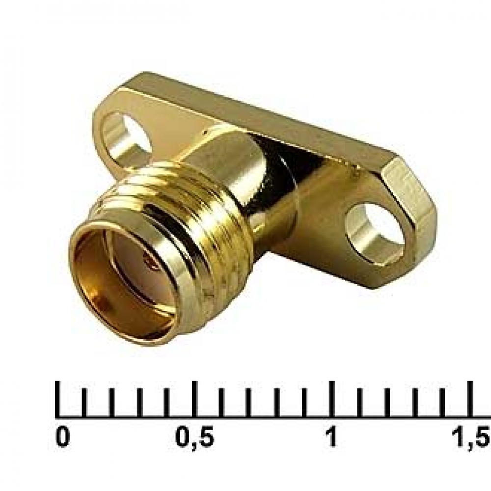 Разъем SMA-BJ1 GOLD гнездо на корпус